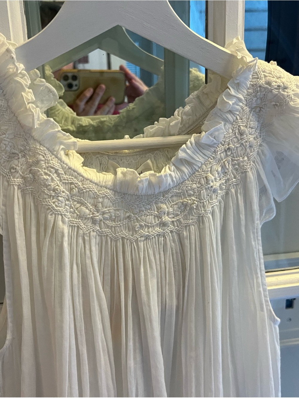 Doen Cream Ruffled Cotton Maxi - Picture 3 of 5